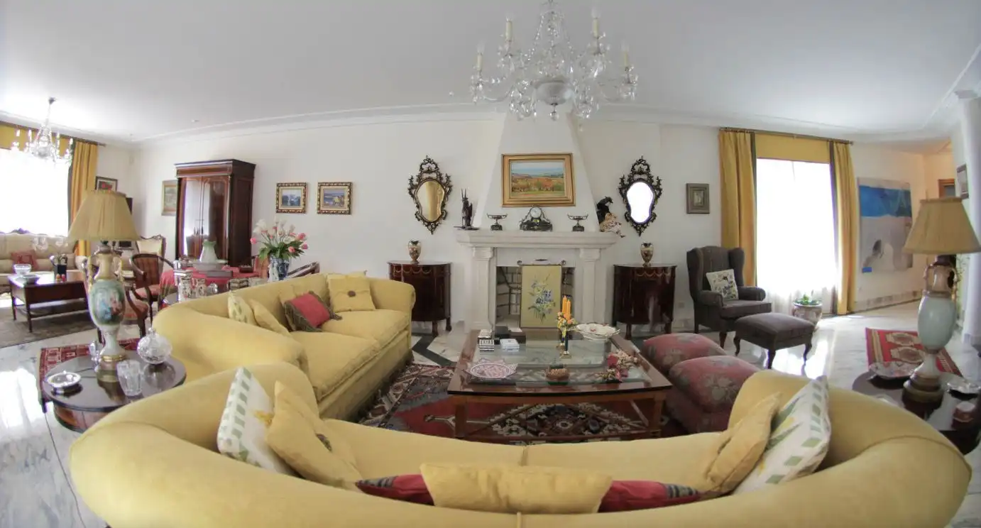 Sala de estar de Casa o chalet en venta en Santa Comba con Calefacción, Jardín privado y Terraza