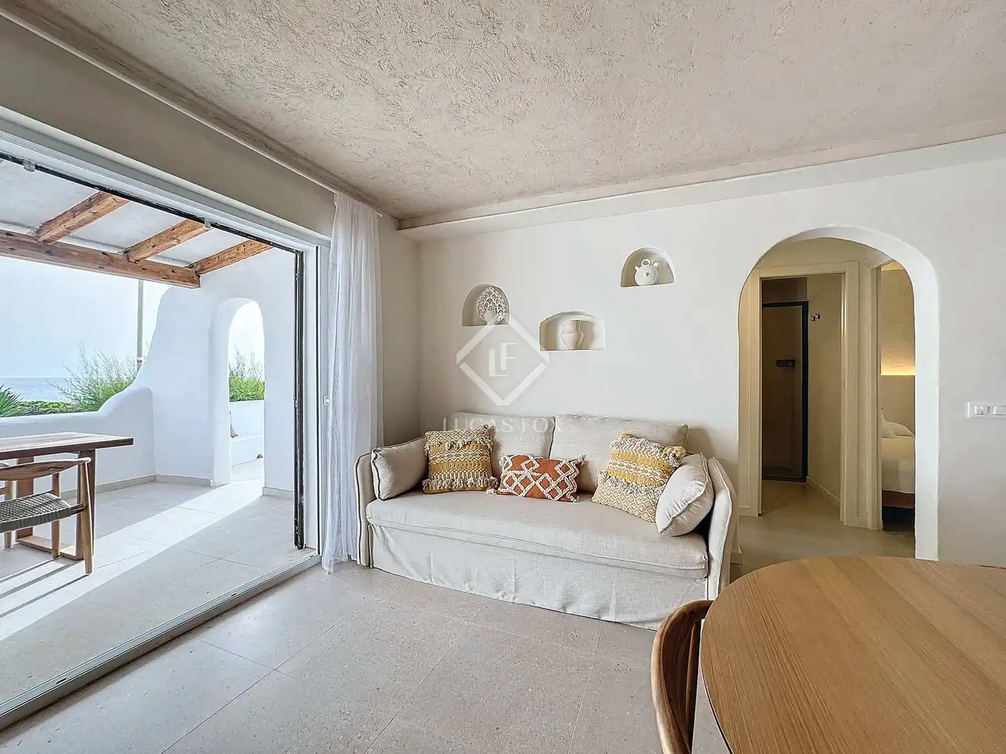 Wohnzimmer von Haus oder Chalet zur Miete in Ciutadella de Menorca mit Klimaanlage, Privatgarten und Terrasse