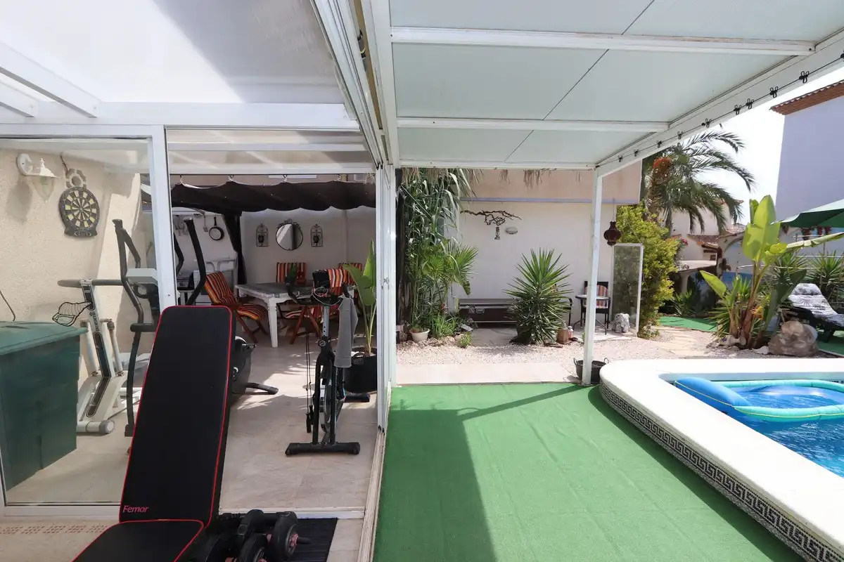 Terraza de Casa o chalet en venta en Alicante / Alacant con Aire acondicionado, Jardín privado y Terraza