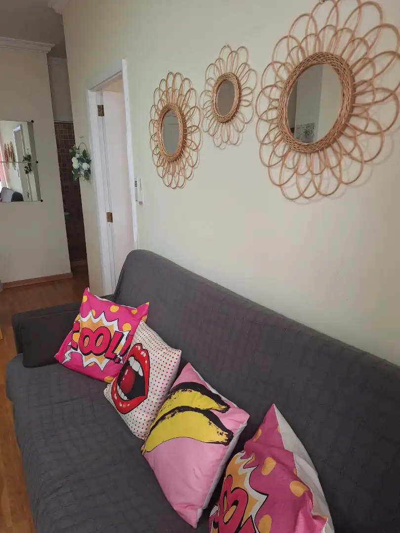 Living room of Apartments for rent in Las Palmas de Gran Canaria  with Parquet flooring, Furnished and Washing machine