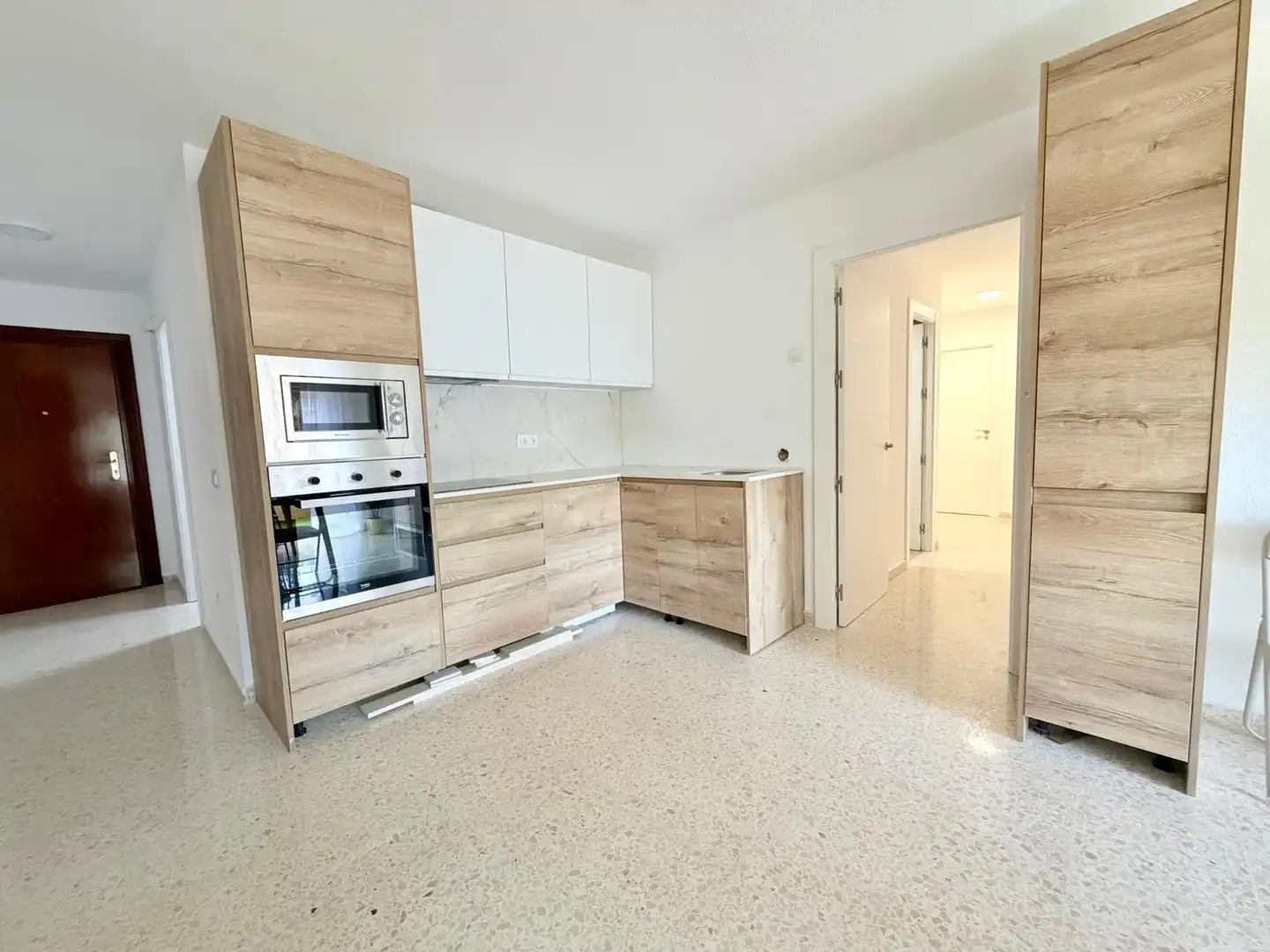 Kitchen of Flat for share in Málaga  with Terrace and Furnished