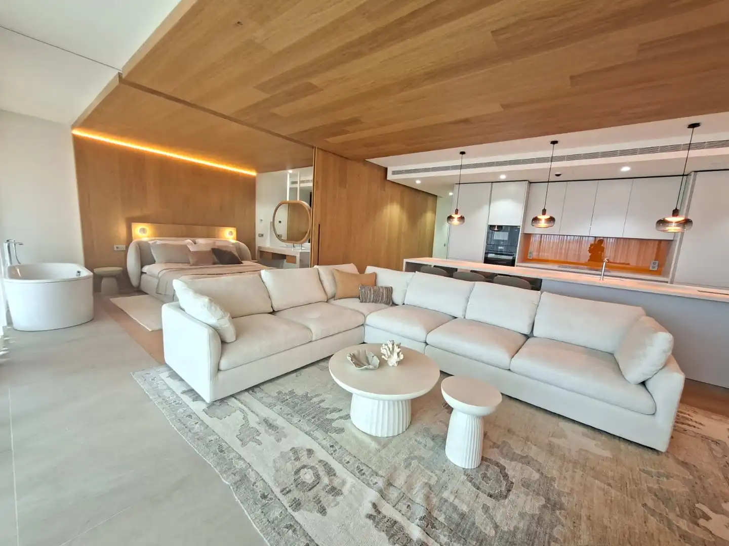 Sala de estar de Apartamento en venta en Fuengirola con Aire acondicionado, Calefacción y Jardín privado