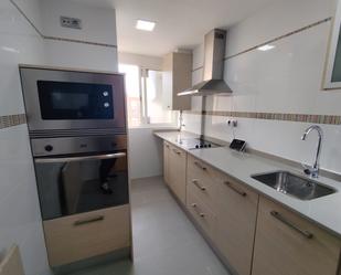 Kitchen of Flat for sale in Badalona  with Air Conditioner, Oven and Microwave