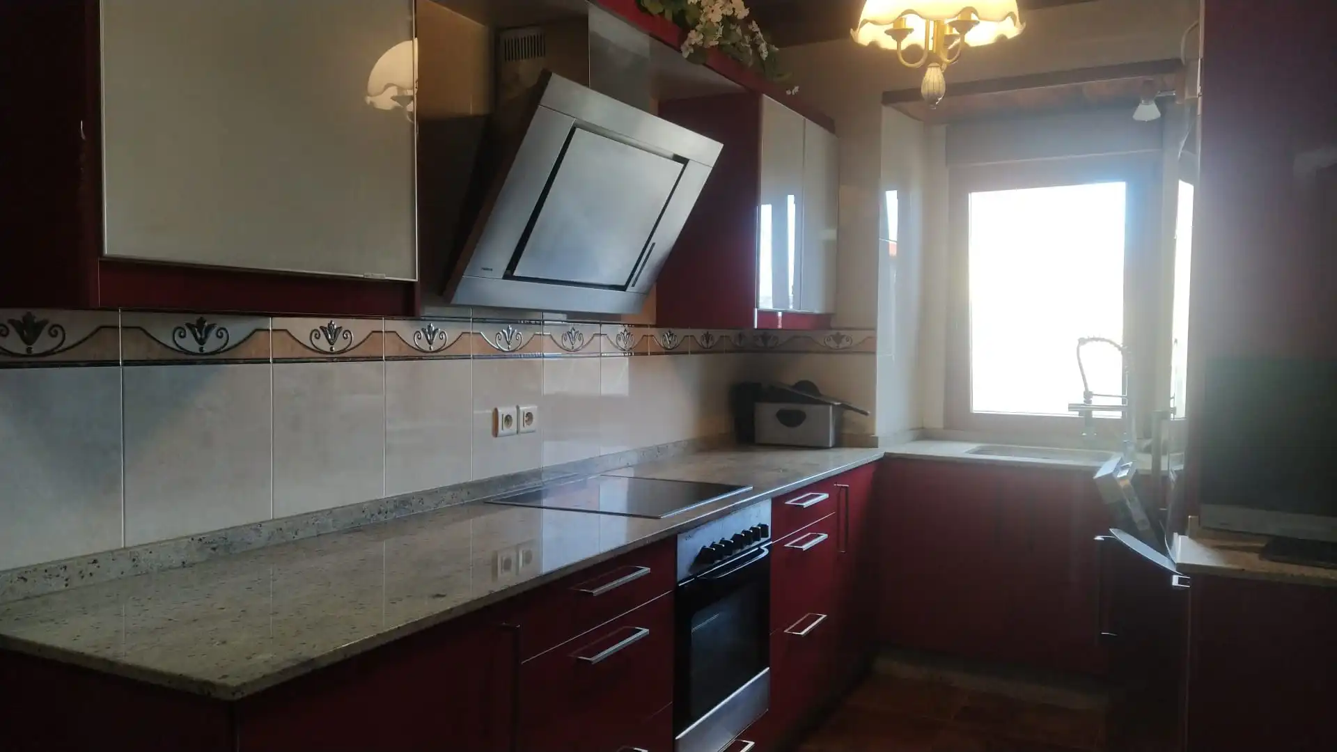 Cocina de Casa o chalet en venta en Cariño con Jardín privado, Parquet y Terraza