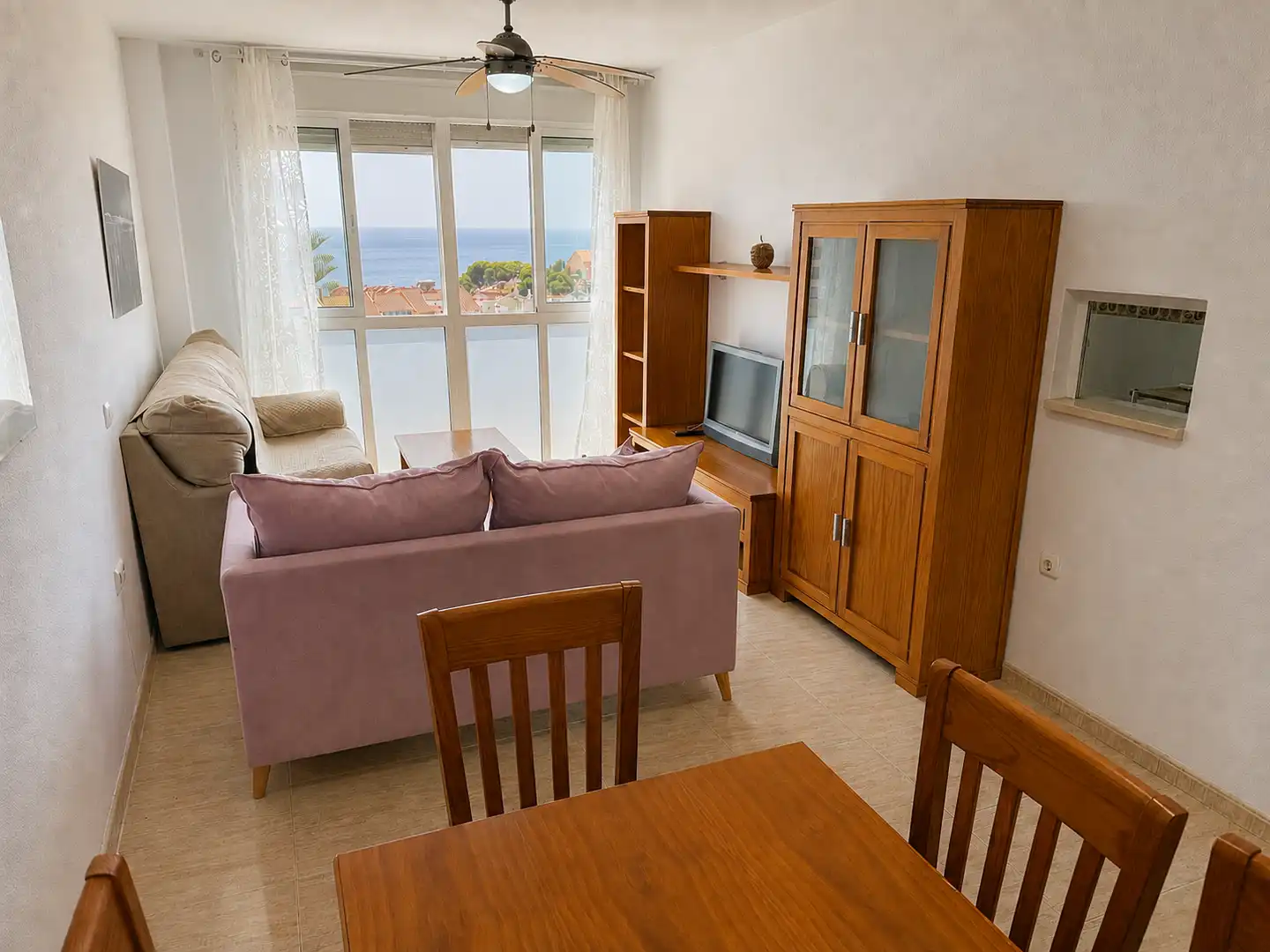 Sala de estar de Apartamento en venta en Roquetas de Mar