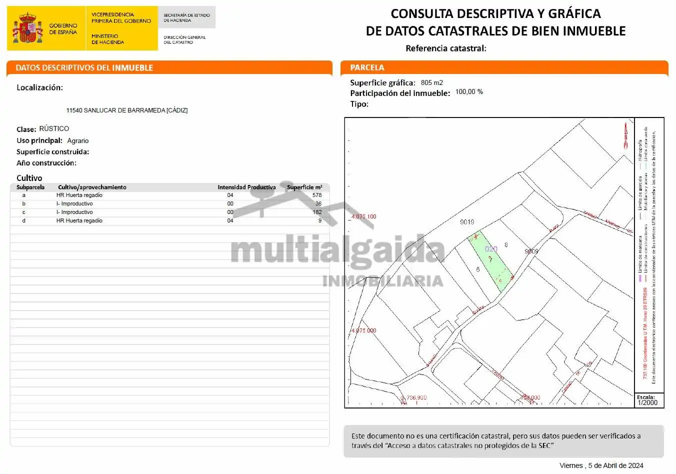 Rustikales Grundstück zum Verkauf in Bonanza - Avda de Huelva - Barrio Andalucia, imagen 6