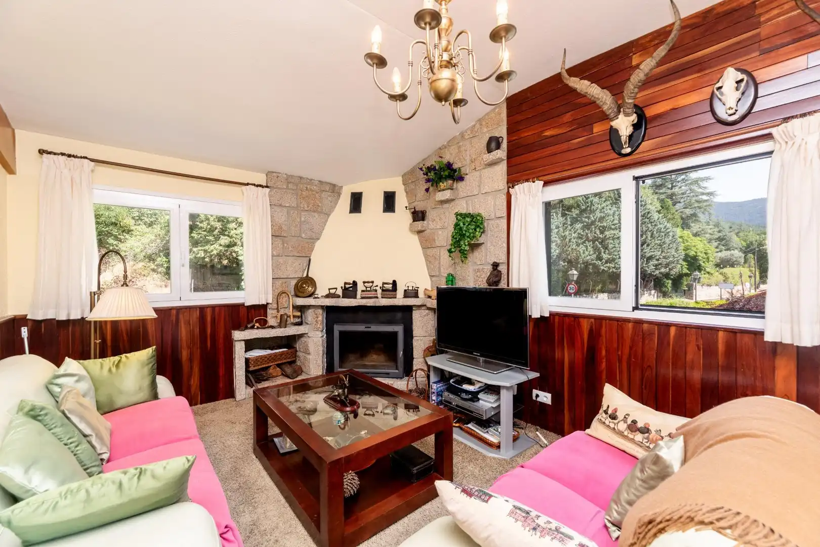 Sala de estar de Casa o chalet en venta en Navacerrada con Calefacción y Jardín privado