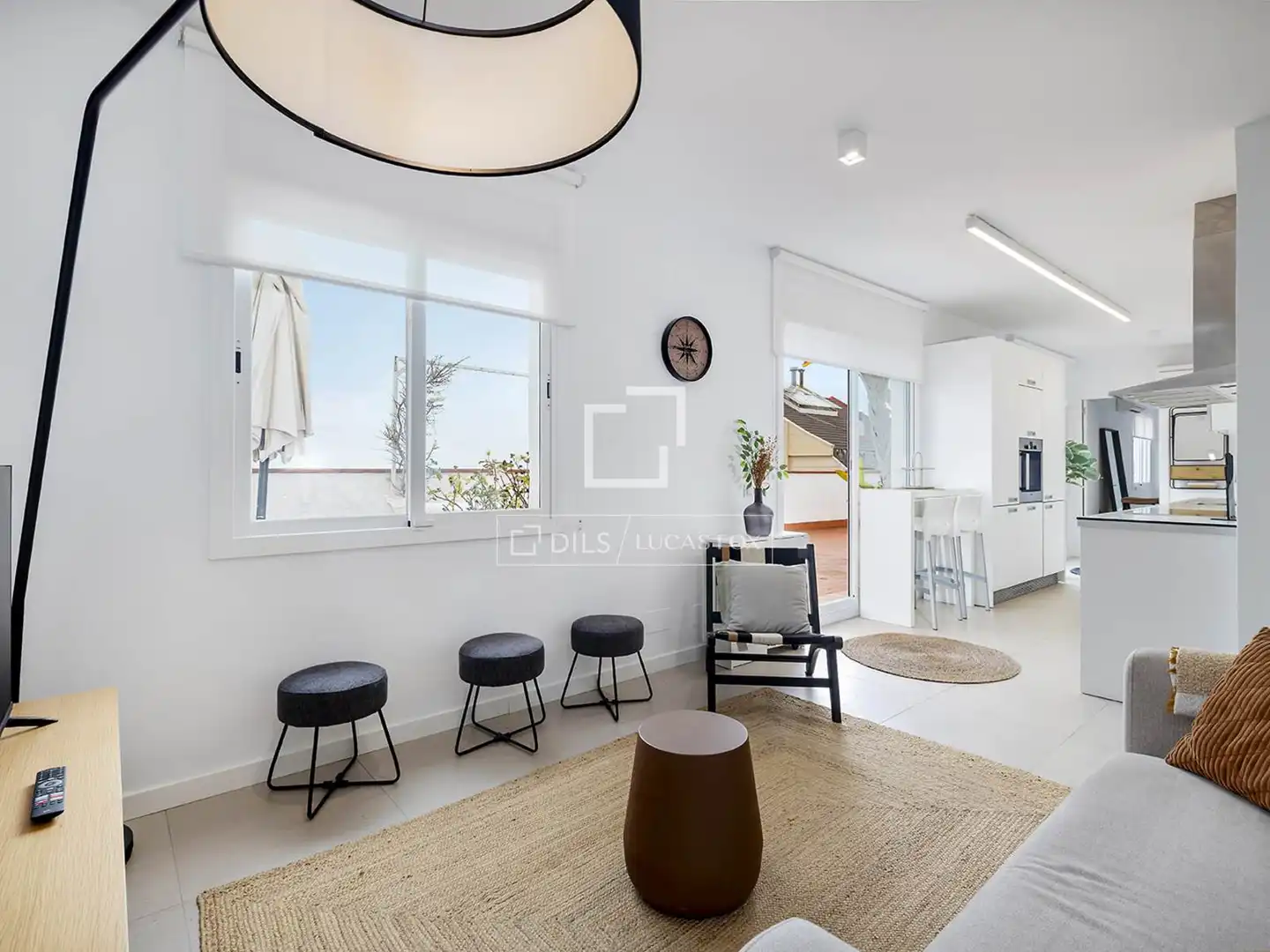 Living room of Flat for rent in Barcelona  with Air Conditioner, Heating and Terrace