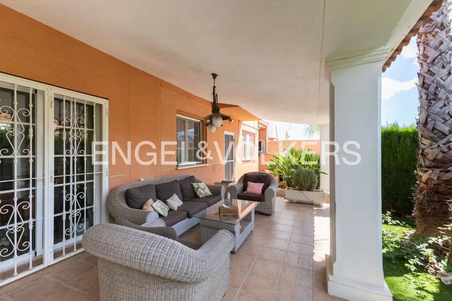 Terrace of Houses for rent in Riba-roja de Túria  with Air Conditioner, Heating and Private garden