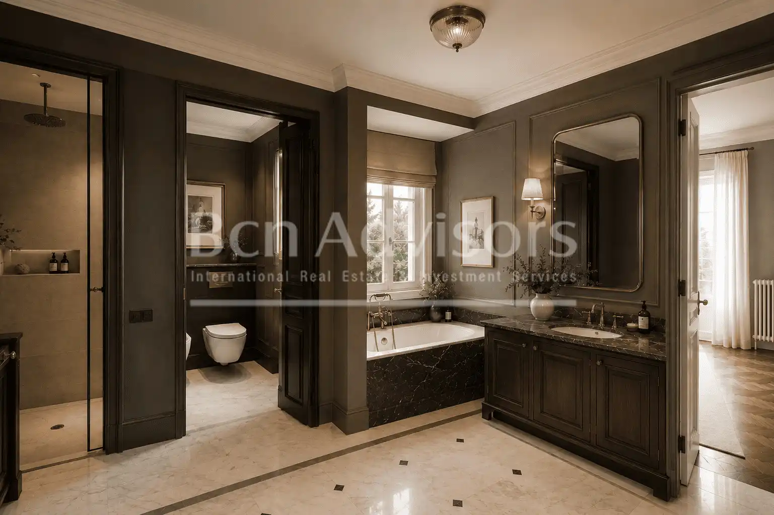 Bathroom of Flat for rent in Barcelona  with Air Conditioner, Heating and Terrace