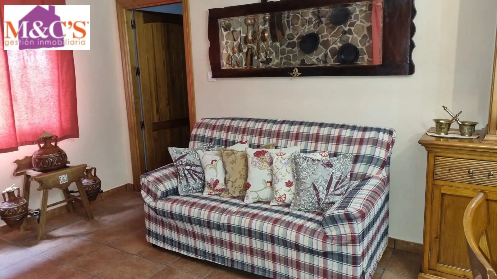 Living room of Houses for sale in Hinojosas de Calatrava  with Air Conditioner, Heating and Private garden