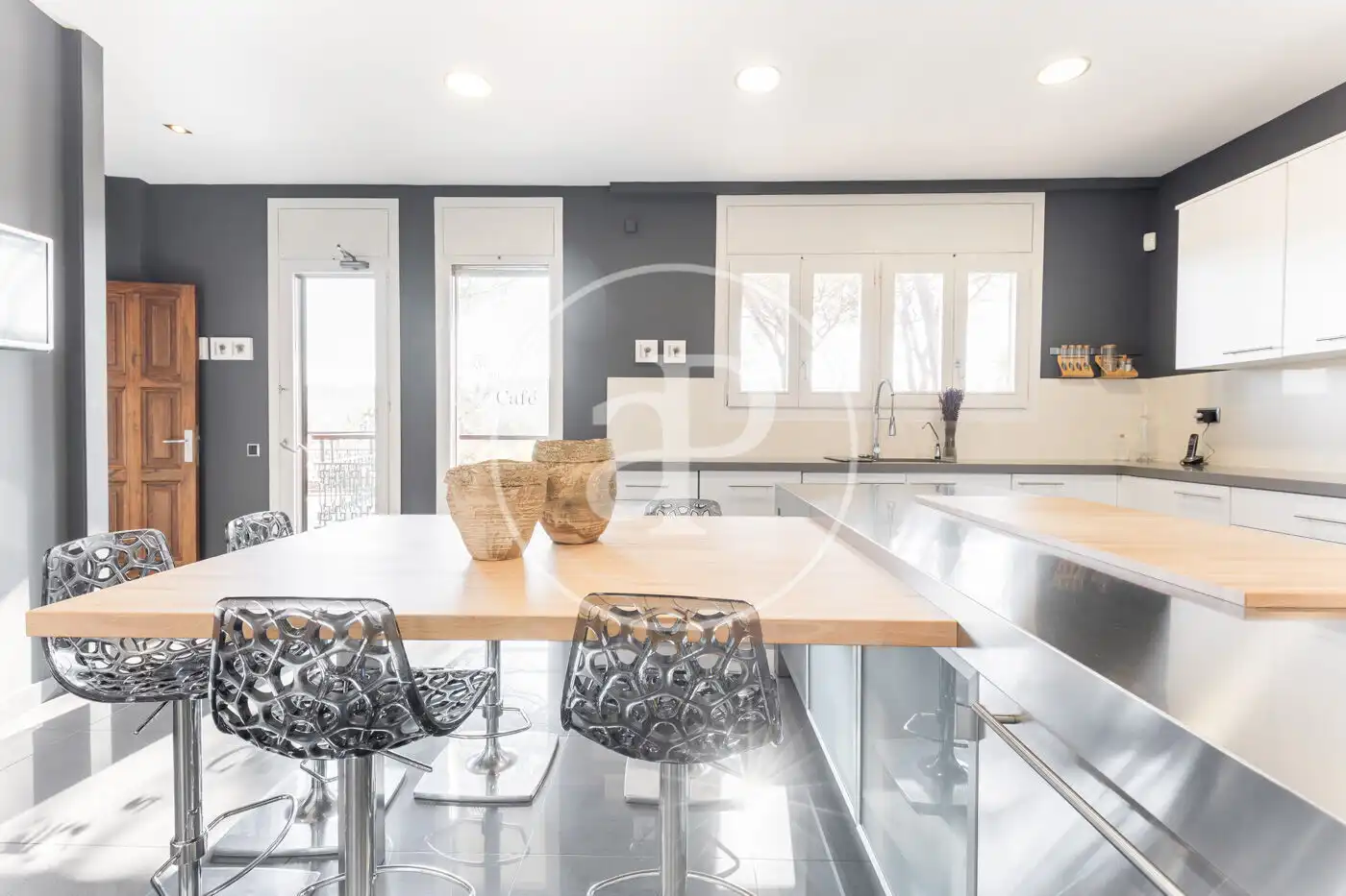 Kitchen of Houses for sale in Sant Cugat del Vallès  with Air Conditioner, Heating and Private garden