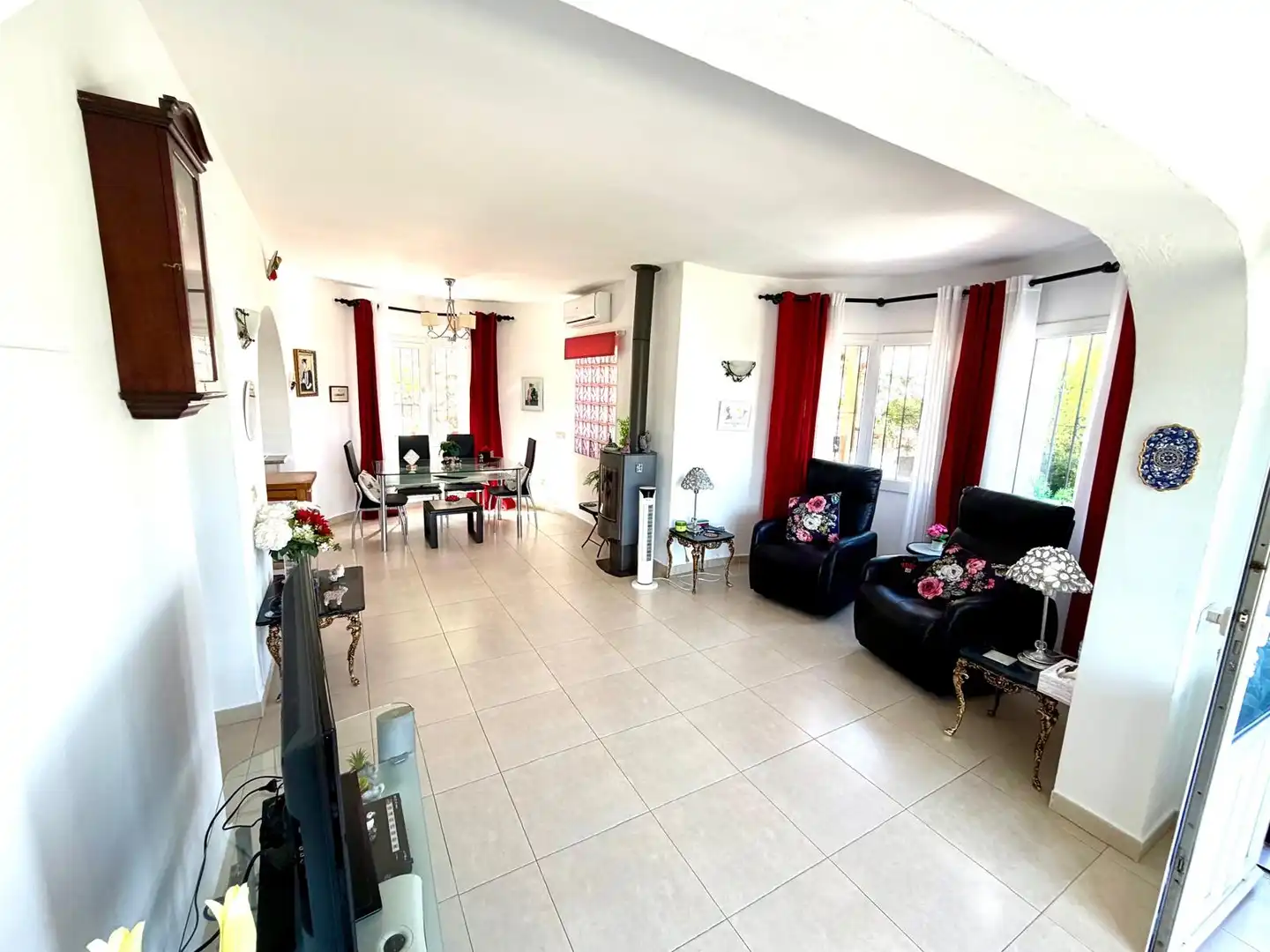 Sala de estar de Casa o chalet en venta en Moraira con Aire acondicionado