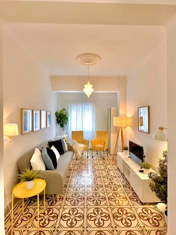 Living room of Flat for sale in Málaga  with Air Conditioner, Heating and Furnished