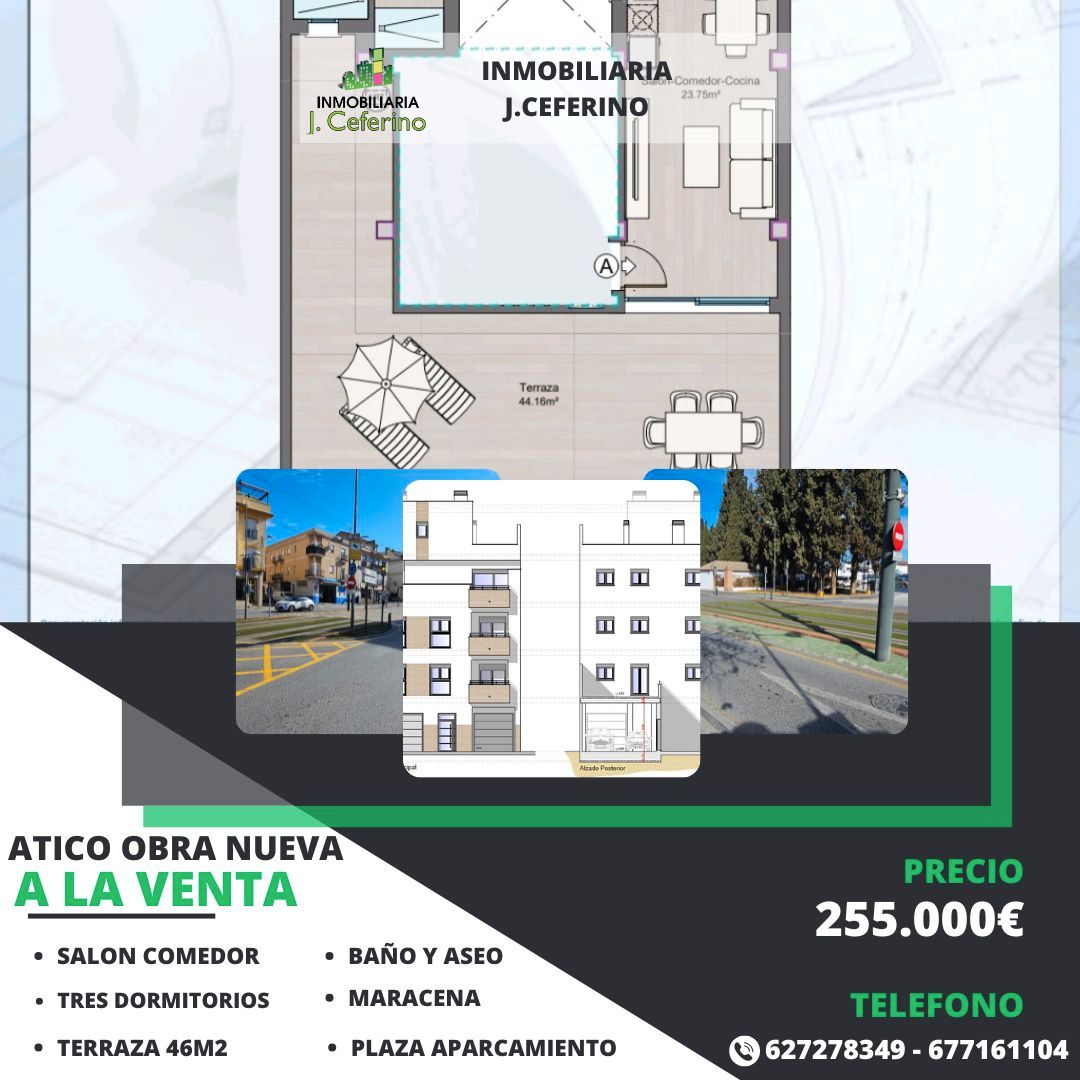 Exterior view of Attic for sale in Maracena  with Air Conditioner