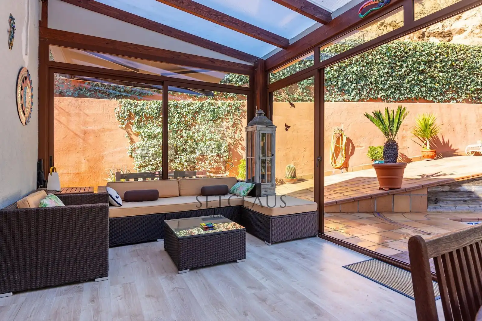 Terraza de Casa o chalet en venta en Teià con Aire acondicionado, Calefacción y Jardín privado