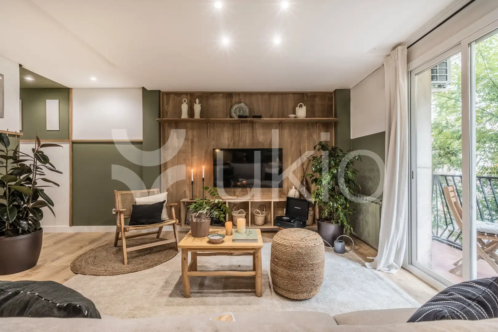 Sala de estar de Apartamento de alquiler en Madrid con Aire acondicionado, Calefacción y Amueblado