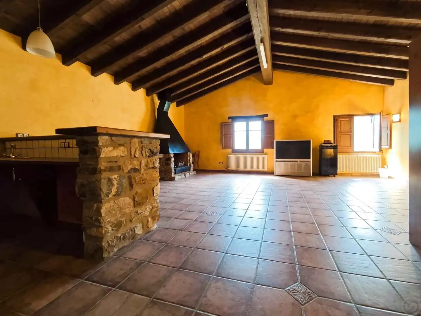 Living room of Houses for sale in La Vall de Bianya  with Heating, Terrace and Storage room