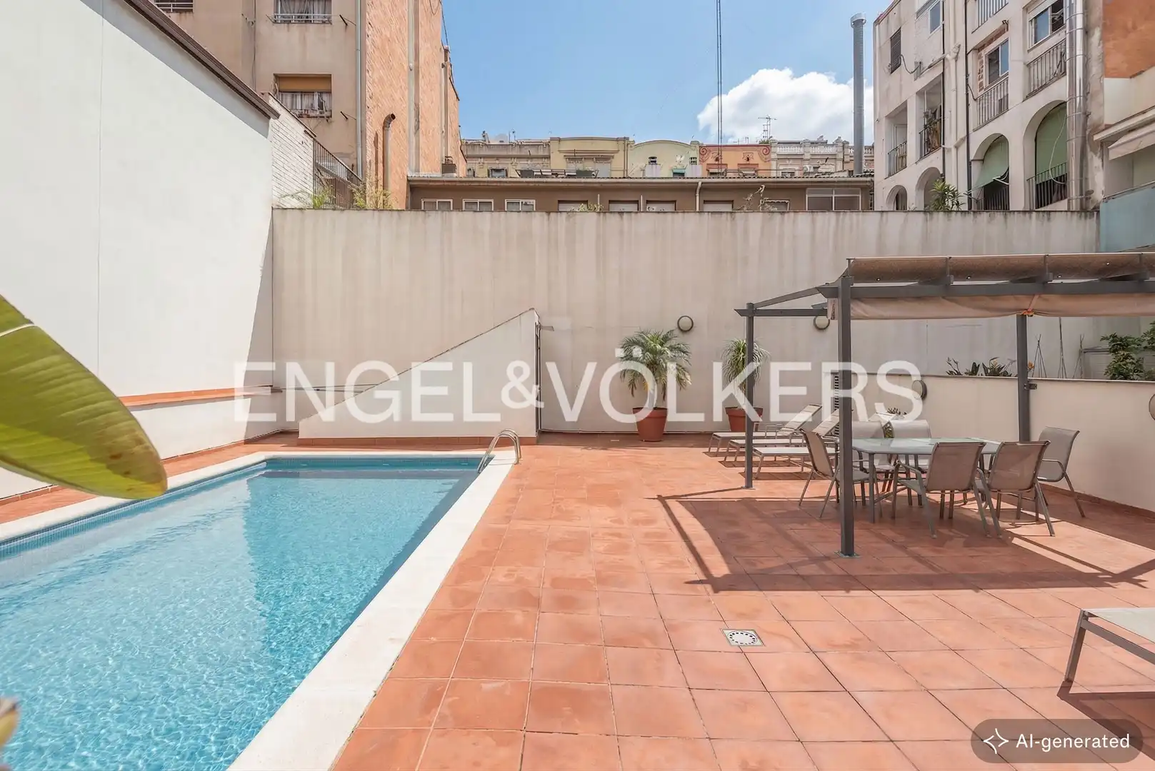 Piscina de Ático en venta en  Barcelona Capital con Aire acondicionado, Calefacción y Parquet