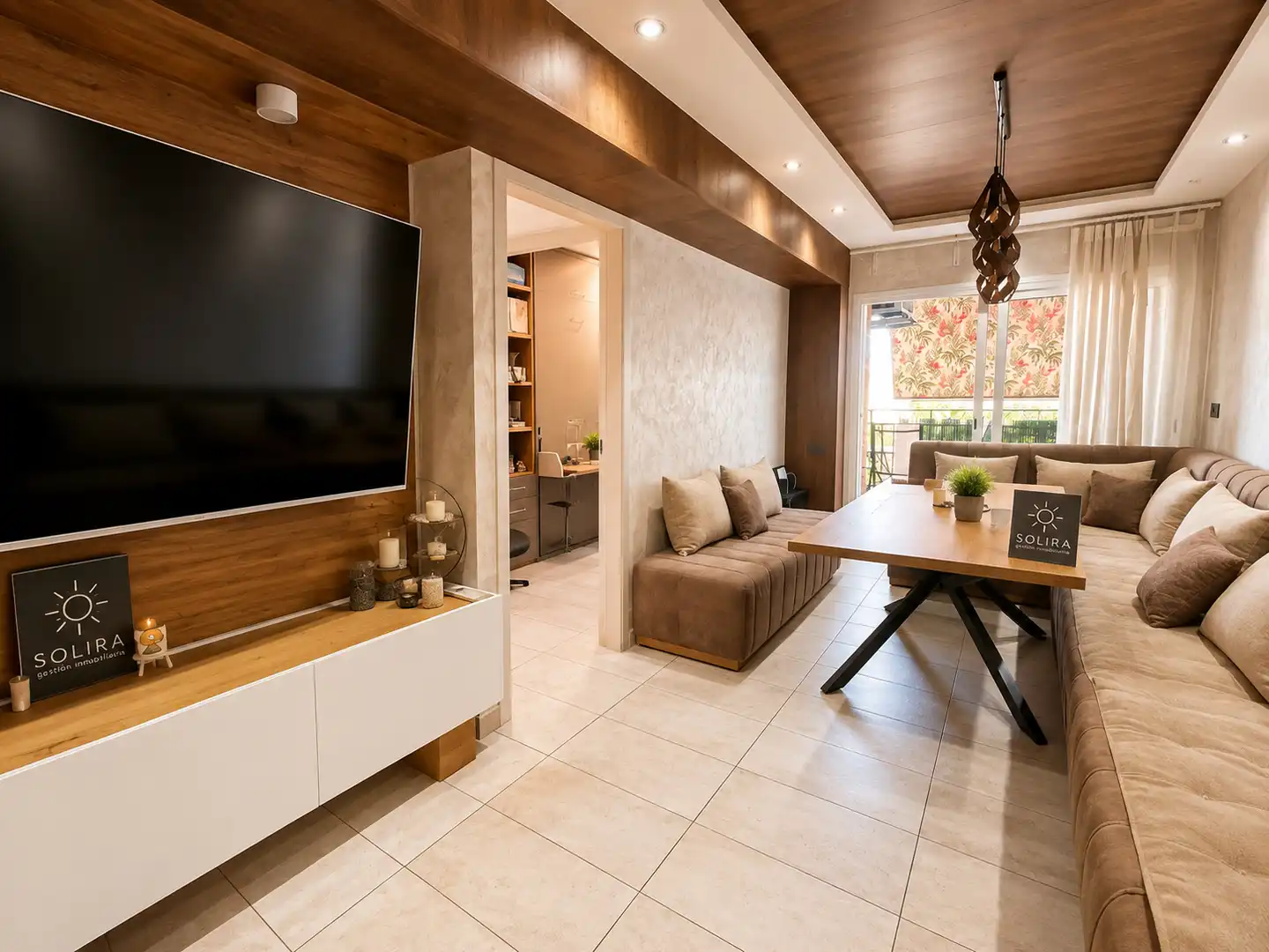 Living room of Flat for sale in Tarragona  with Air Conditioner, Heating and Parquet flooring