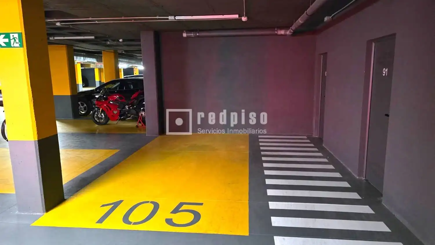 Parkplatz von Wohnung zur Miete in Madrid mit Privatgarten, Terrasse und Abstellraum