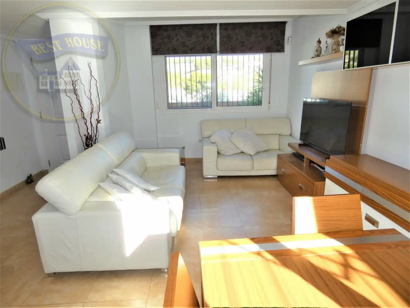 Sala de estar de Casa adosada en venta en Alguazas con Calefacción, Terraza y Trastero