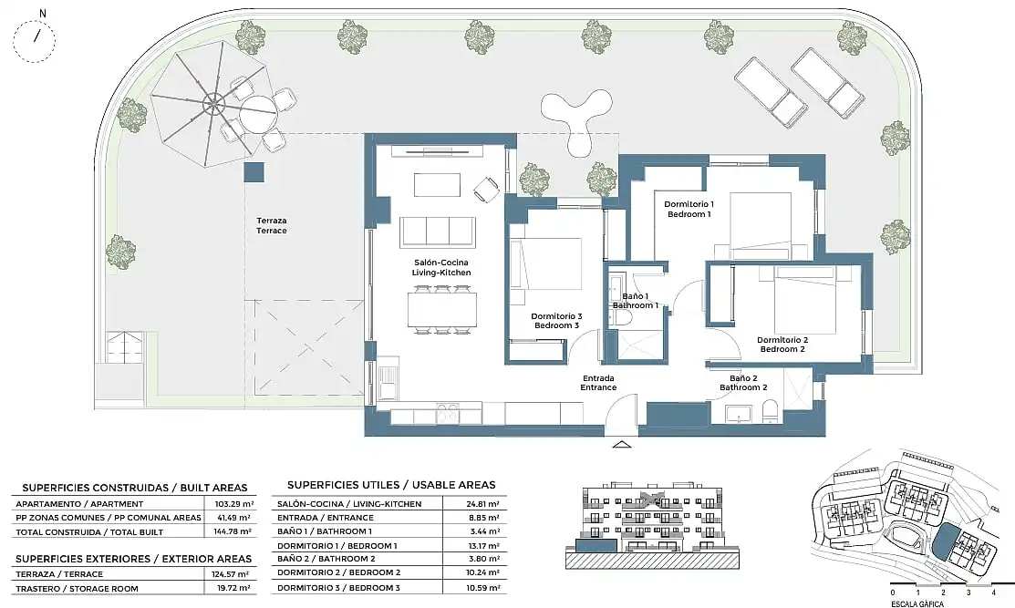 Apartament amb terrassa en venda a Campo de Murcia, imagen 26