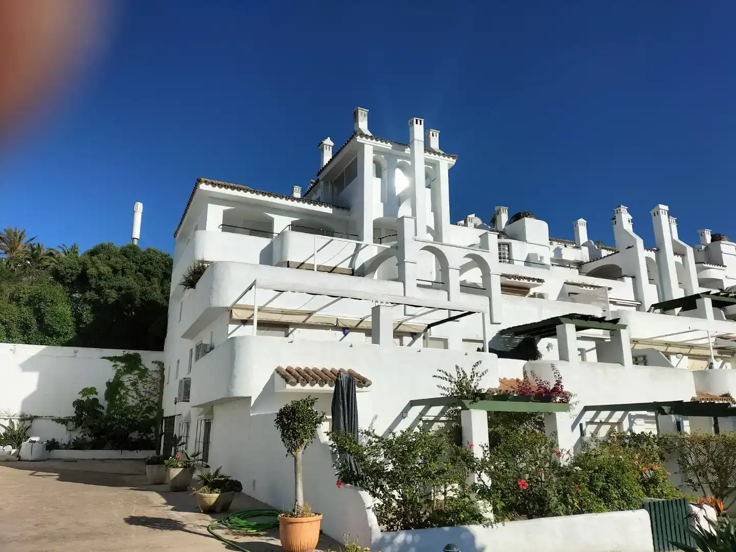 Vista exterior de Pis de lloguer en Zahara de los Atunes amb Aire condicionat, Piscina i Moblat