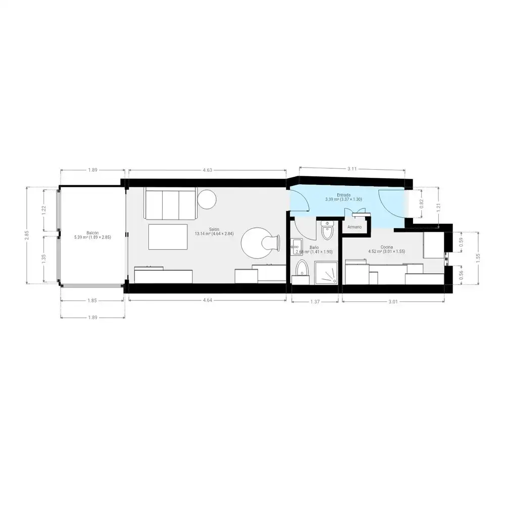 Estudio en venta en La Pobla de Farnals, Valencia