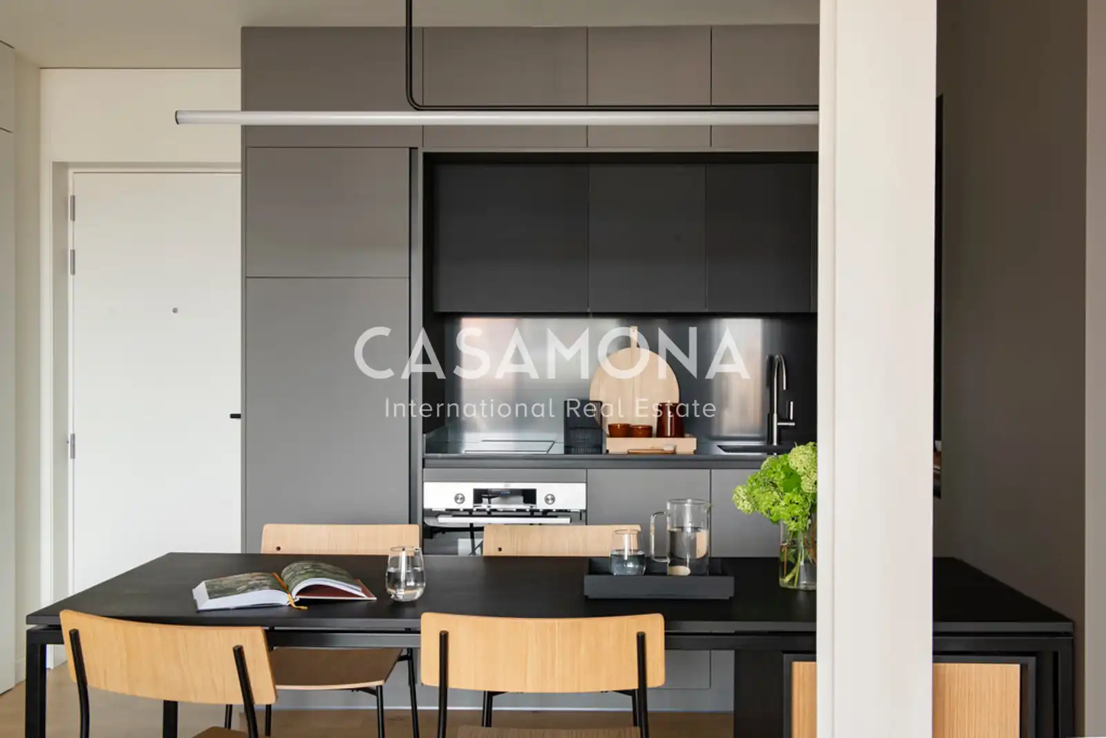 Cuina de Apartament de lloguer en Barcelona amb Terrassa, Moblat i Internet
