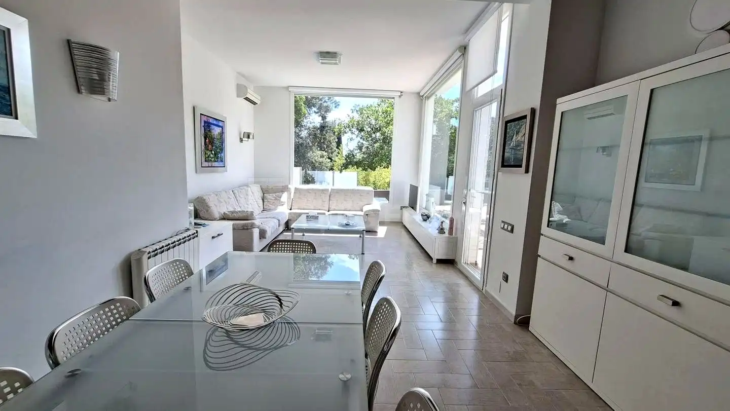 Sala de estar de Casa o chalet en venta en Argentona con Calefacción, Jardín privado y Piscina