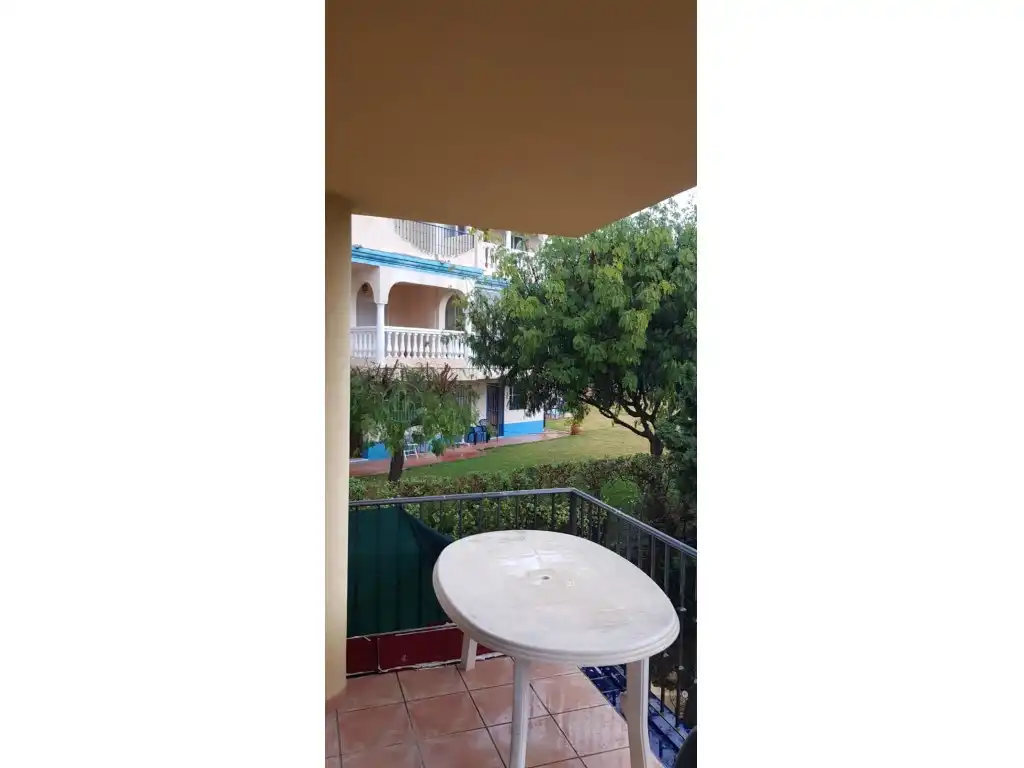 Terraza de Piso de alquiler en Mijas con Aire acondicionado, Jardín privado y Terraza