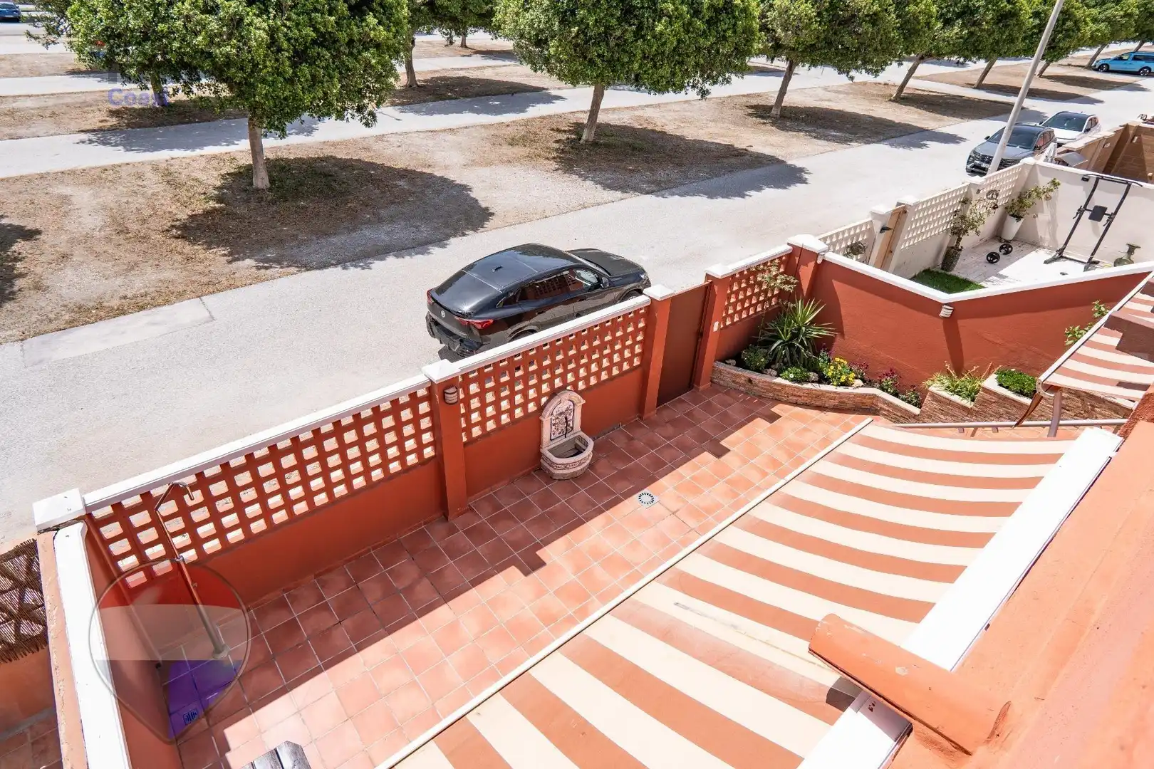 Terrasse von Einfamilien-Reihenhaus zum Verkauf in Torremolinos mit Klimaanlage, Heizung und Terrasse