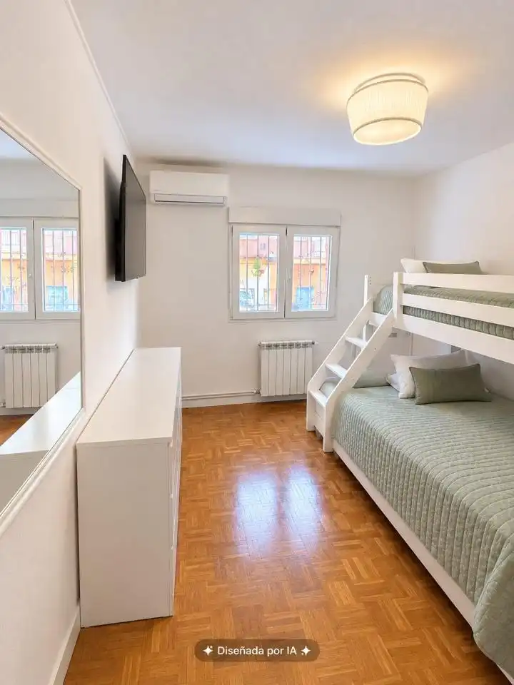 Schlafzimmer von Wohnung zum Verkauf in Madrid mit Klimaanlage, Heizung und Parkett
