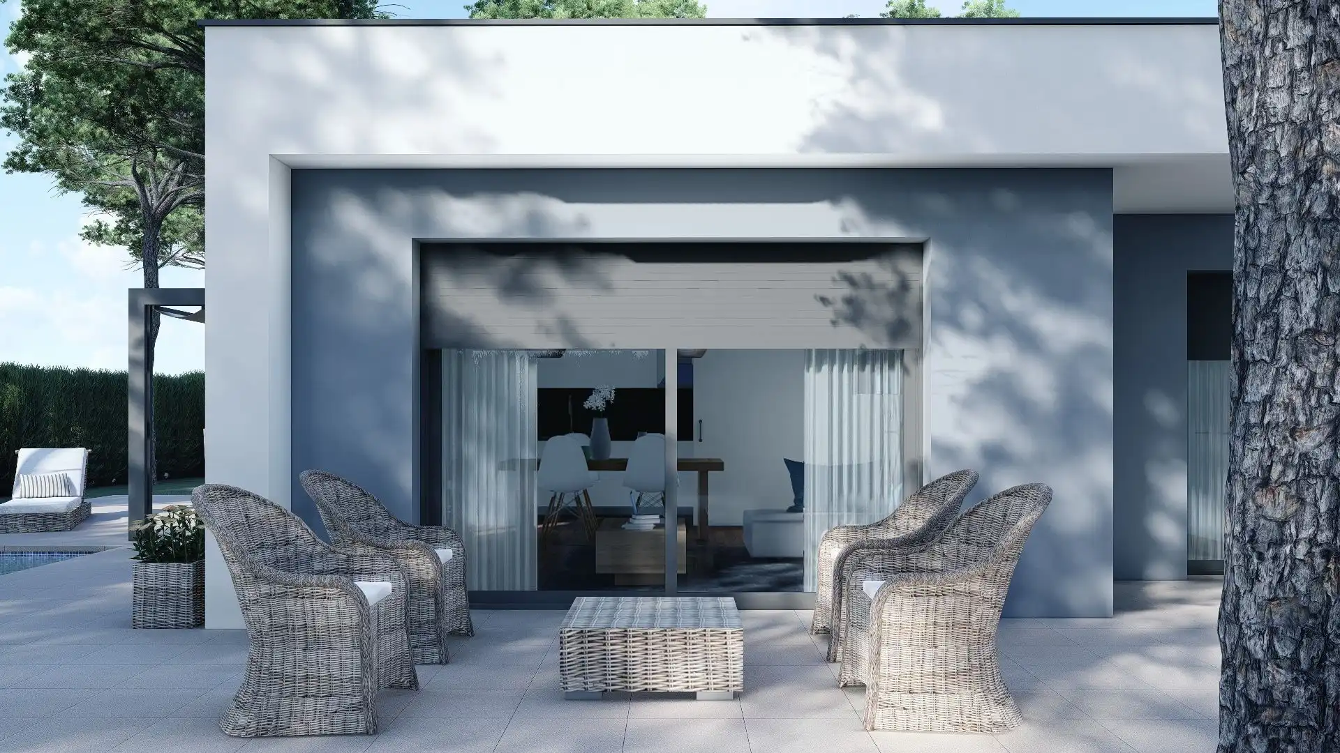 Terraza de Casa o chalet en venta en Llagostera con Jardín privado