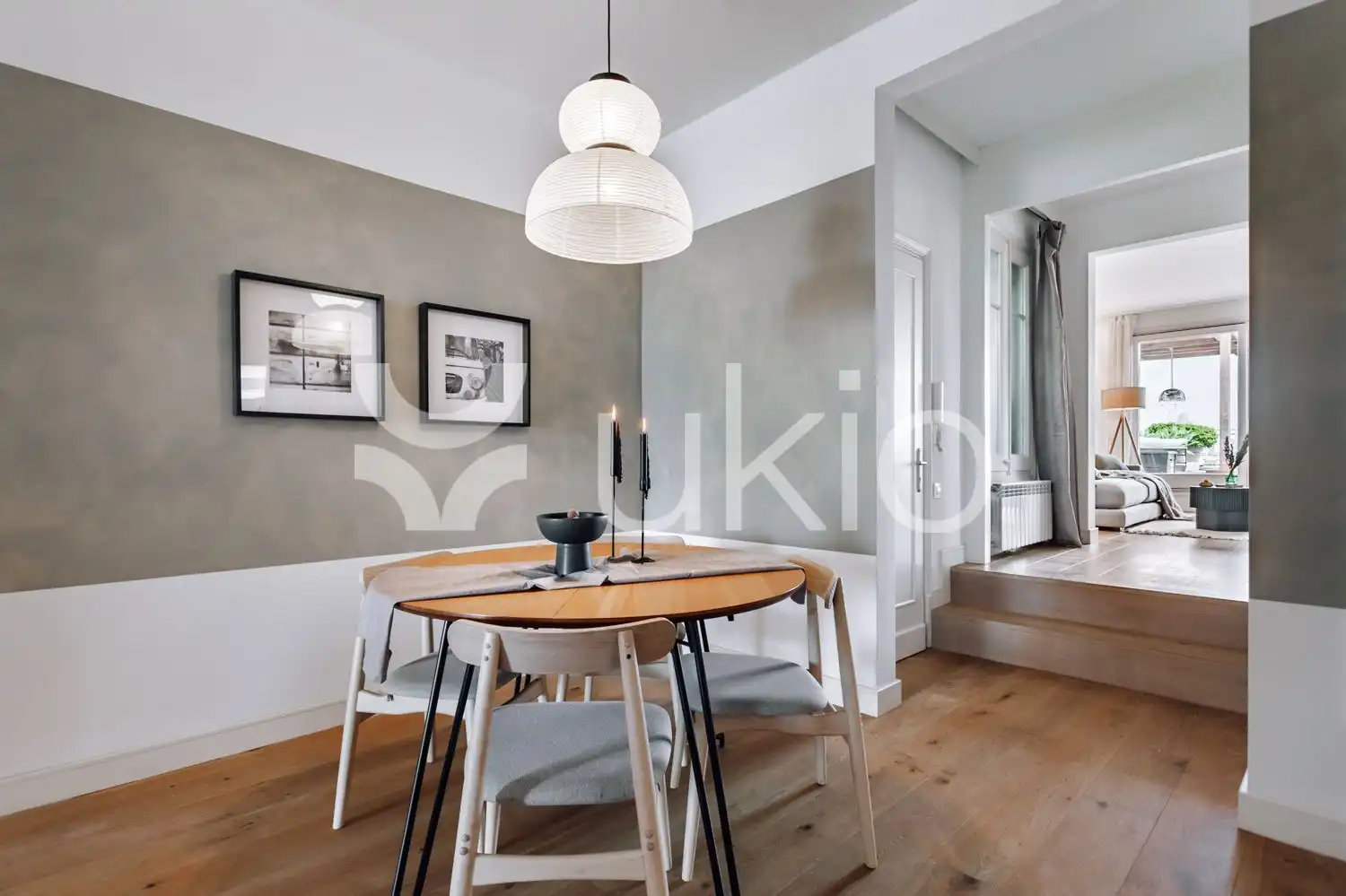 Comedor de Apartamento de alquiler en Barcelona con Aire acondicionado, Calefacción y Terraza