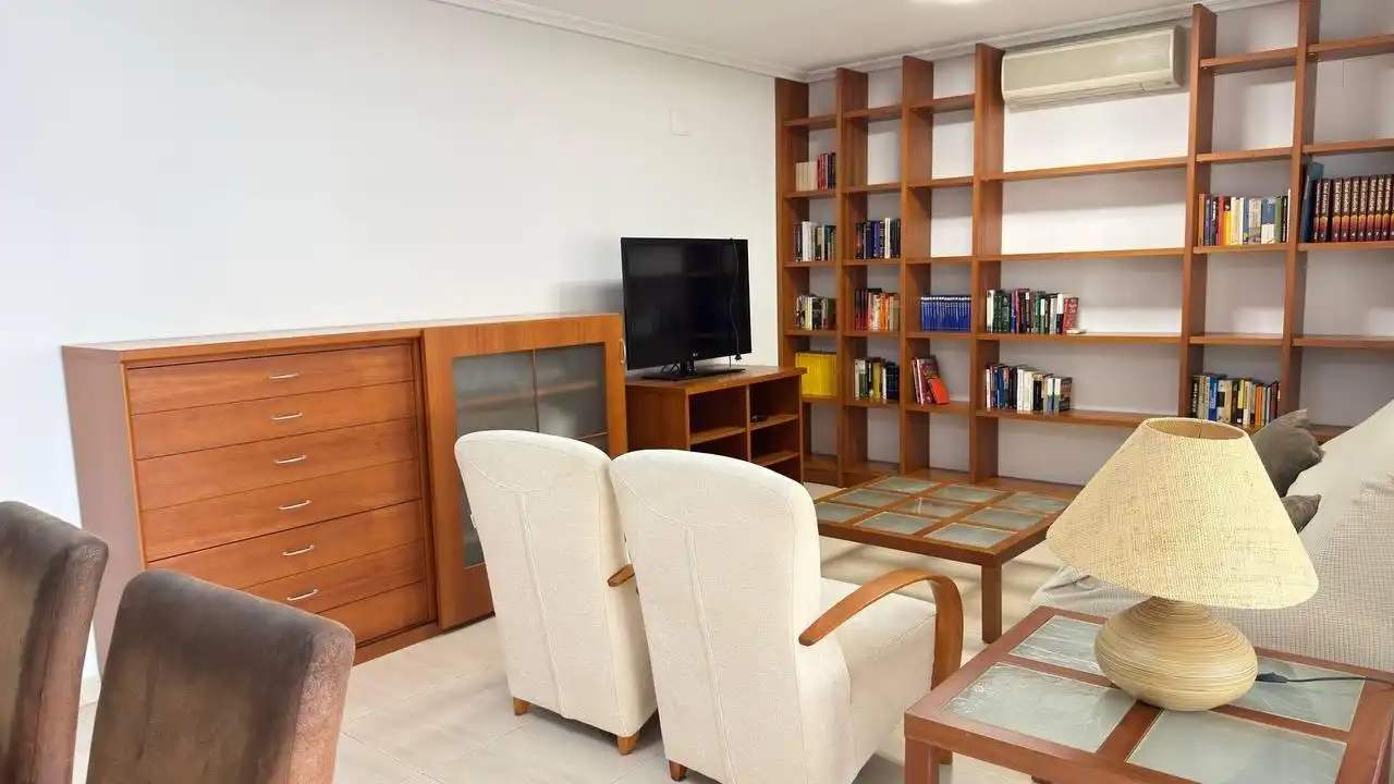 Living room of Flat for rent in Alicante / Alacant  with Air Conditioner, Terrace and Furnished