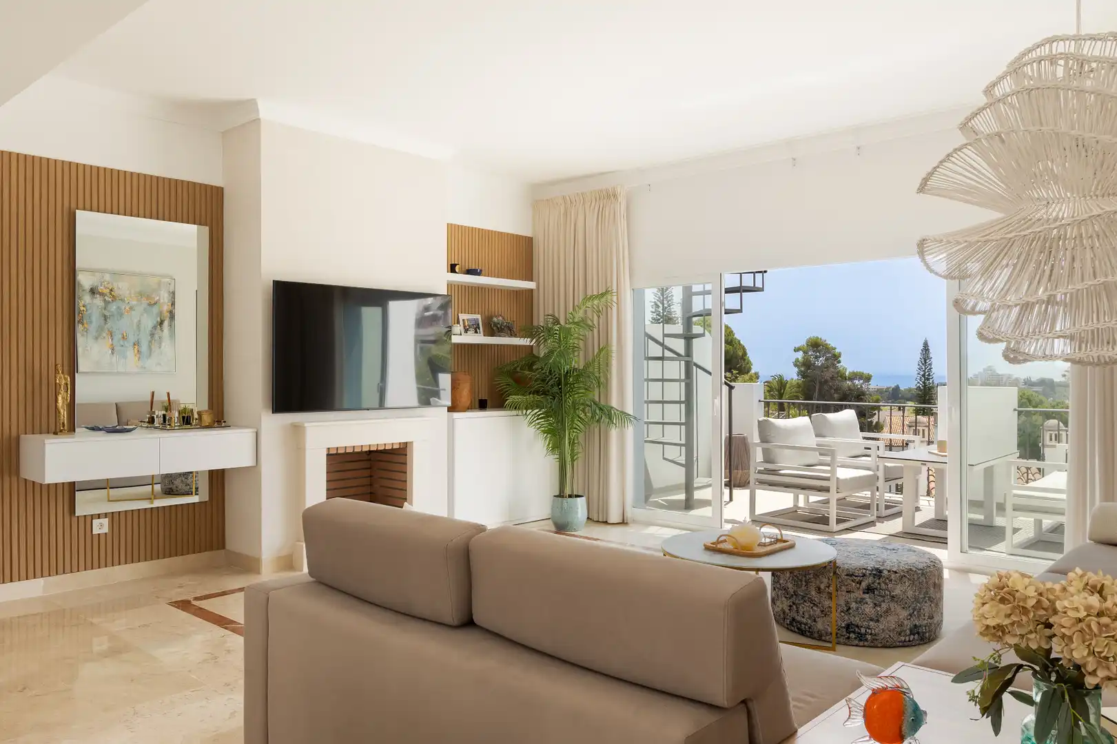 Living room of Attic for sale in Benahavís  with Terrace, Furnished and Oven