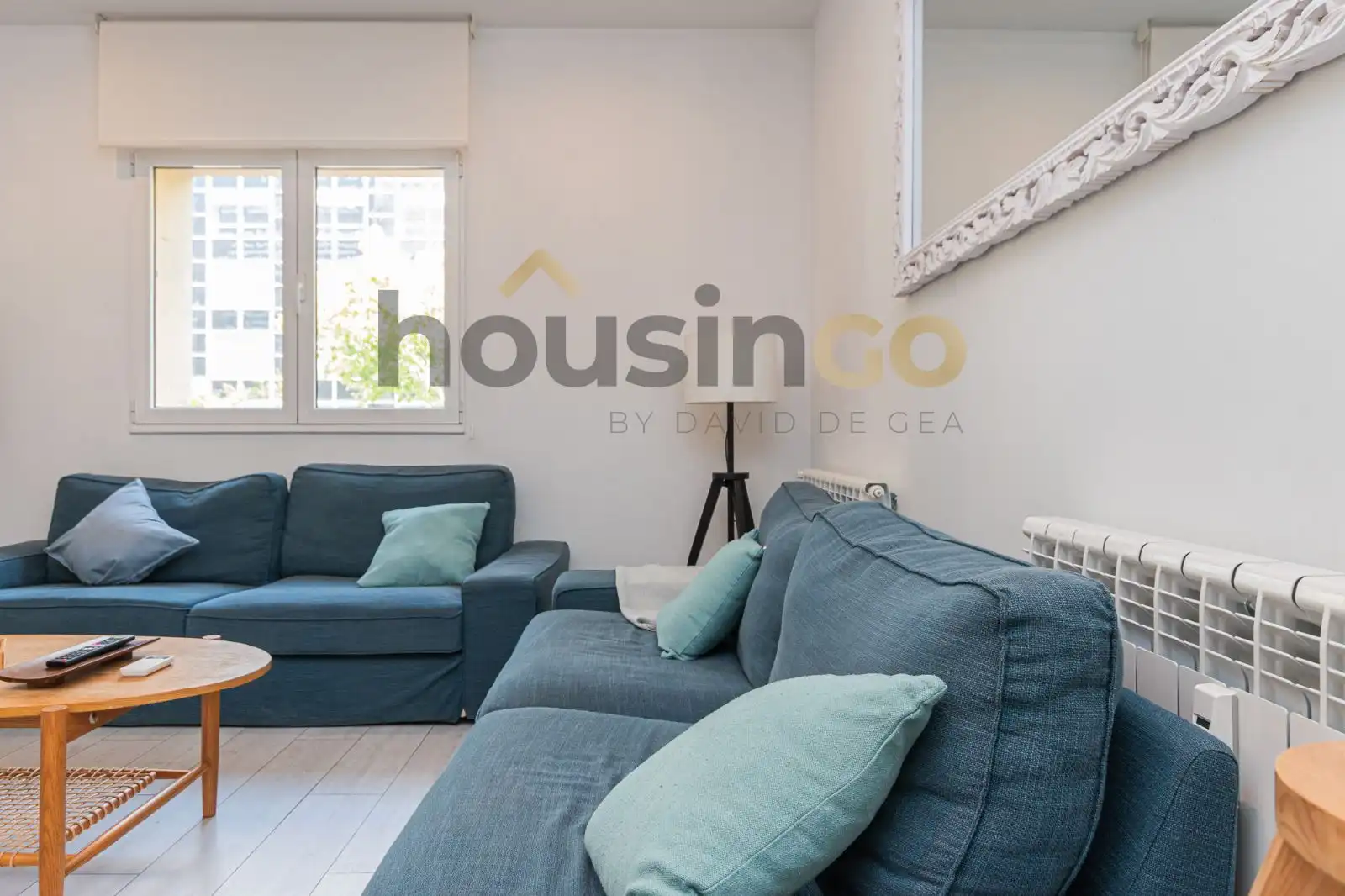 Living room of Flat for rent in Madrid  with Air Conditioner, Heating and Furnished