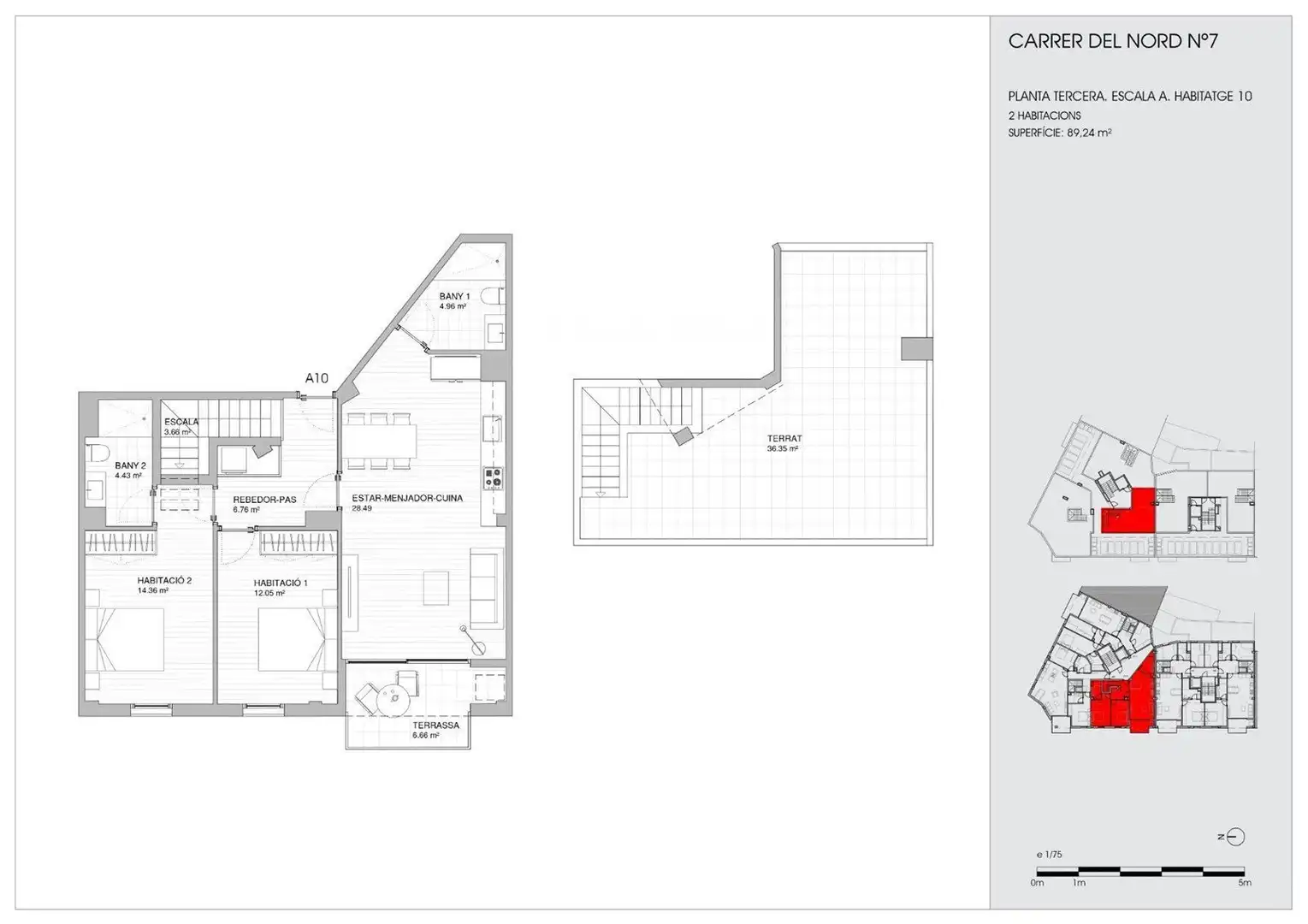 Dúplex en venta en del Nord, Centre