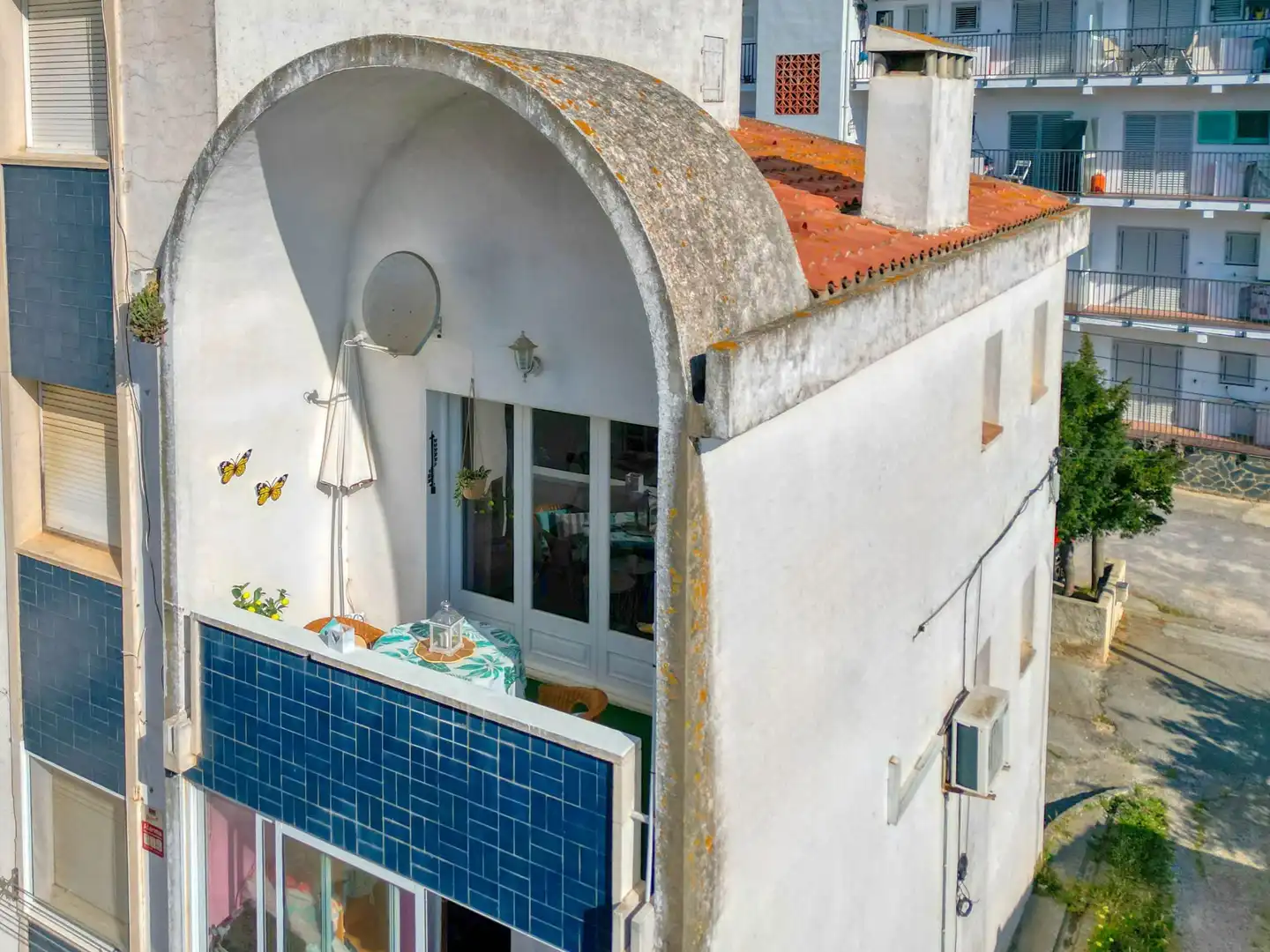 Terraza de Apartamento en venta en L'Escala con Aire acondicionado, Terraza y Amueblado