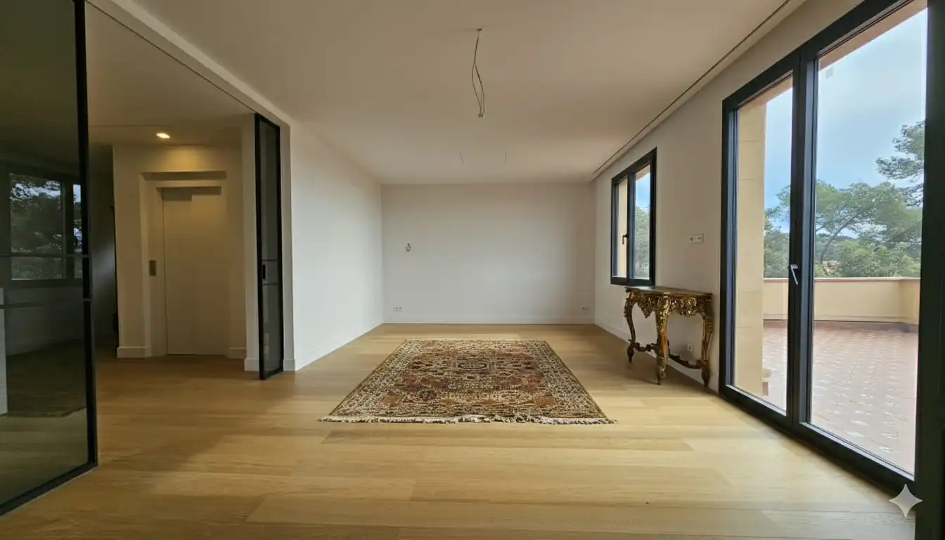 Sala de estar de Casa o chalet en venta en Barcelona con Aire acondicionado, Calefacción y Jardín privado