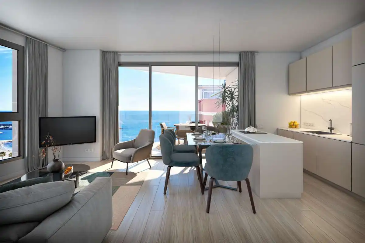 Sala de estar de Ático en venta en Villajoyosa / La Vila Joiosa con Piscina comunitaria