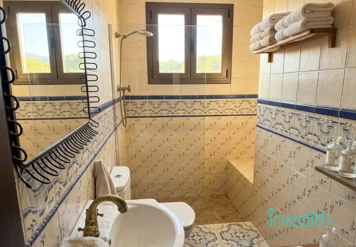 Bathroom of Houses for sale in Castelldefels  with Air Conditioner, Heating and Private garden
