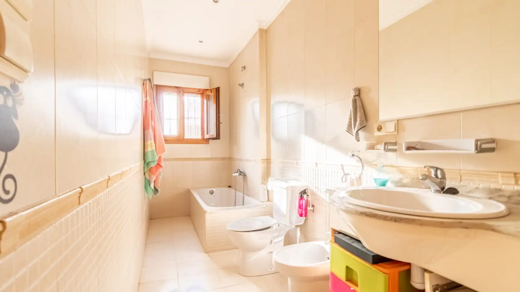 Baño de Apartamento en venta en Dénia con Aire acondicionado, Calefacción y Jardín privado