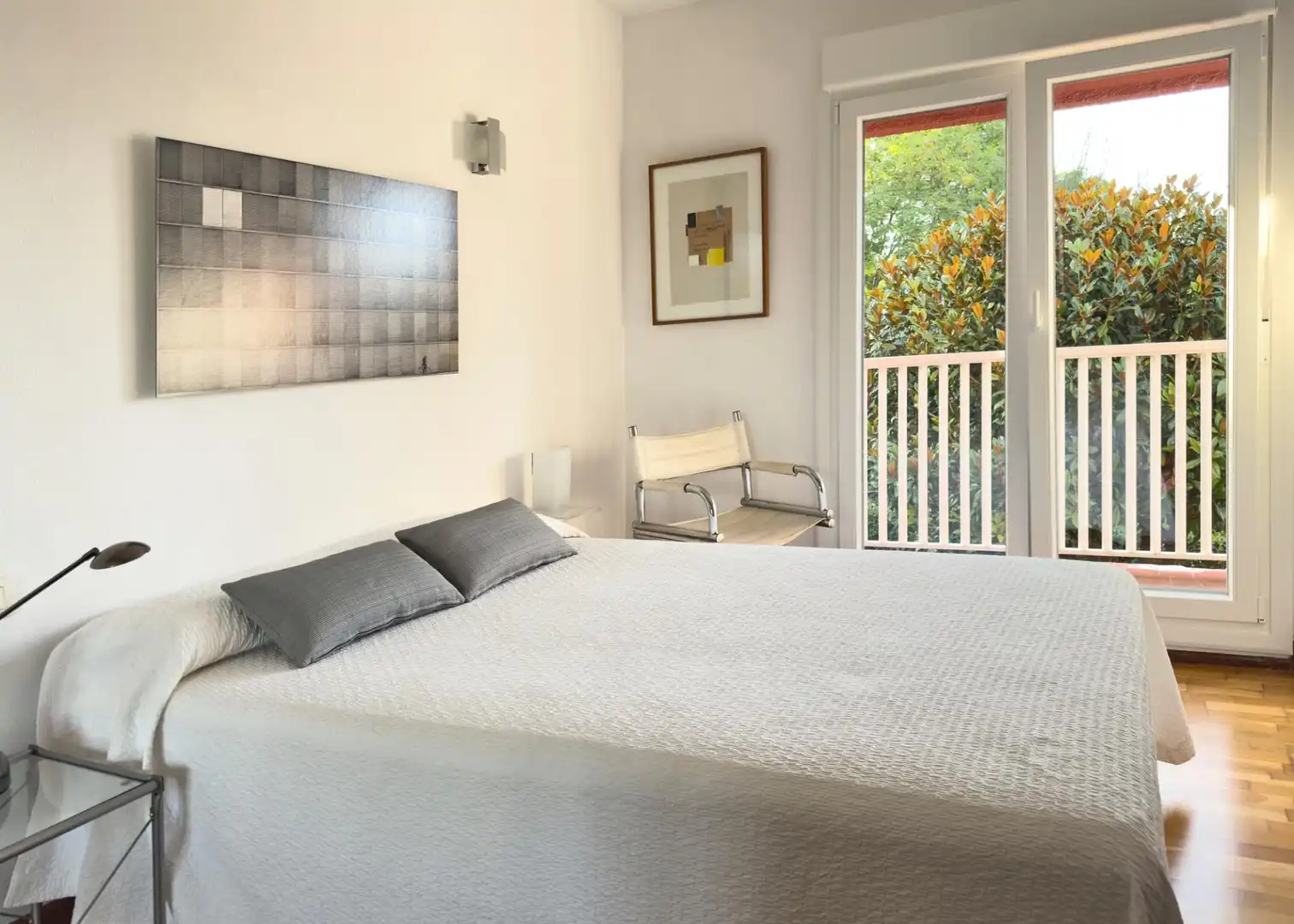 Schlafzimmer von Einfamilien-Reihenhaus zum Verkauf in Donostia - San Sebastián  mit Heizung, Privatgarten und Terrasse