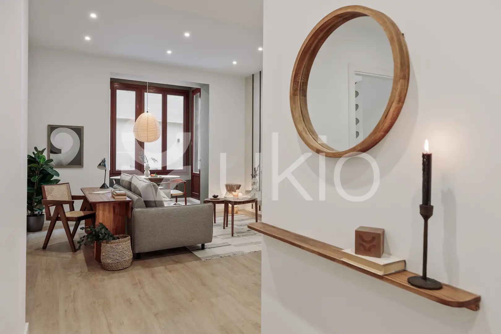 Wohnzimmer von Wohnungen zur Miete in Barcelona mit Klimaanlage, Heizung und Terrasse