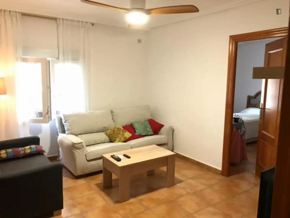 Sala d'estar de Apartament per a compartir en Murcia amb Aire condicionat, Calefacció i Moblat
