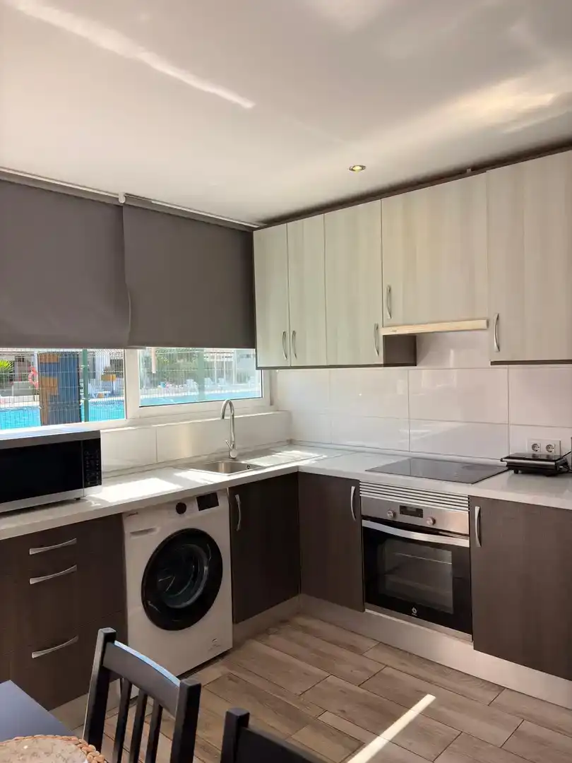Küche von Wohnung zur Miete in Arona mit Klimaanlage, Schwimmbad und Balkon