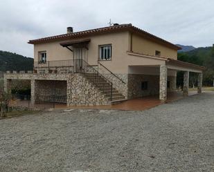 Exterior view of House or chalet for sale in Sant Feliu de Buixalleu  with Air Conditioner, Heating and Private garden